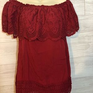 Off the shoulder casual top